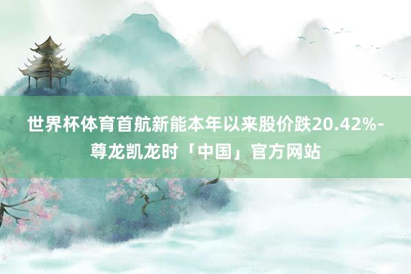 世界杯体育首航新能本年以来股价跌20.42%-尊龙凯龙时「中国」官方网站
